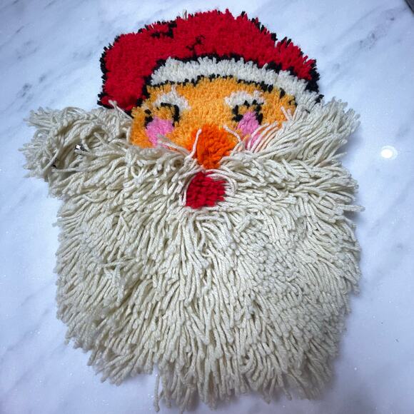 Latch Hook Santa Holiday Wall Decoration Finished Craft Hazel's Needlework READ - Picture 10 of 10